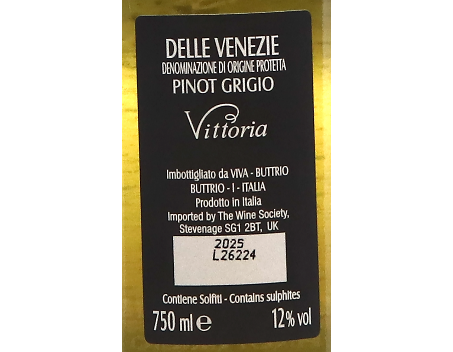 Vittoria Pinot Grigio IGT Venezie 2025