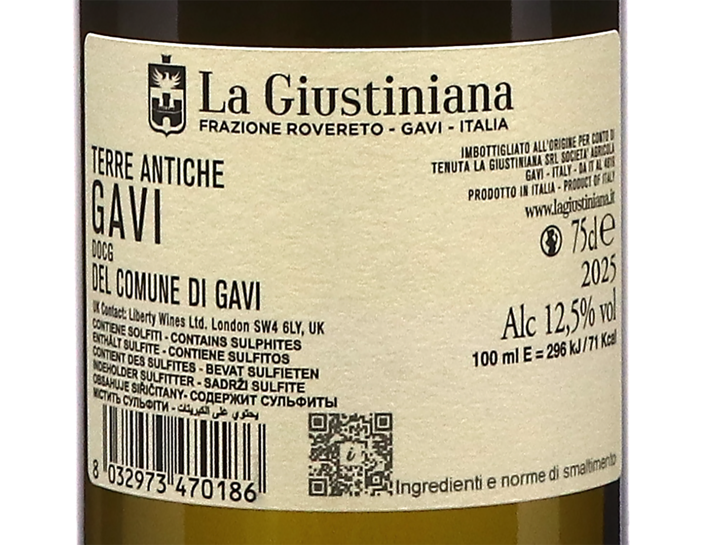 Gavi di Gavi Terre Antiche, La Giustiniana 2025
