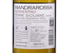 Vermentino Sicilia, Mandrarossa 2025 view 3