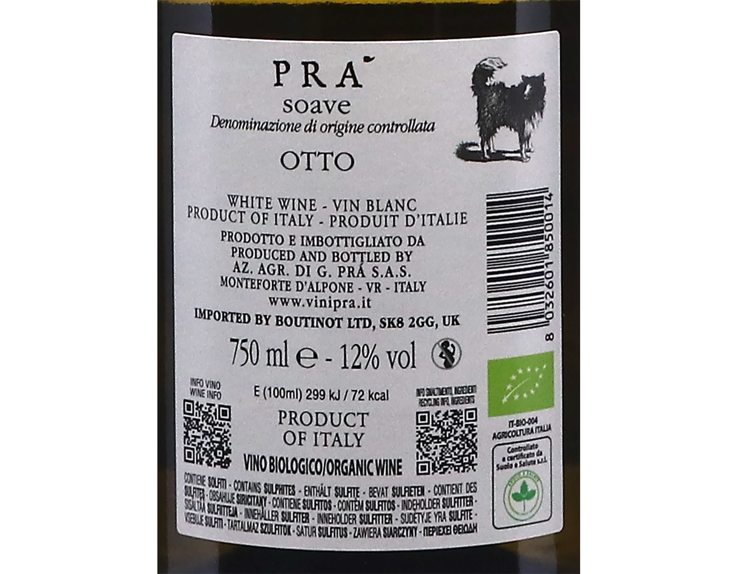 Prà Otto Soave 2024  ORGANIC