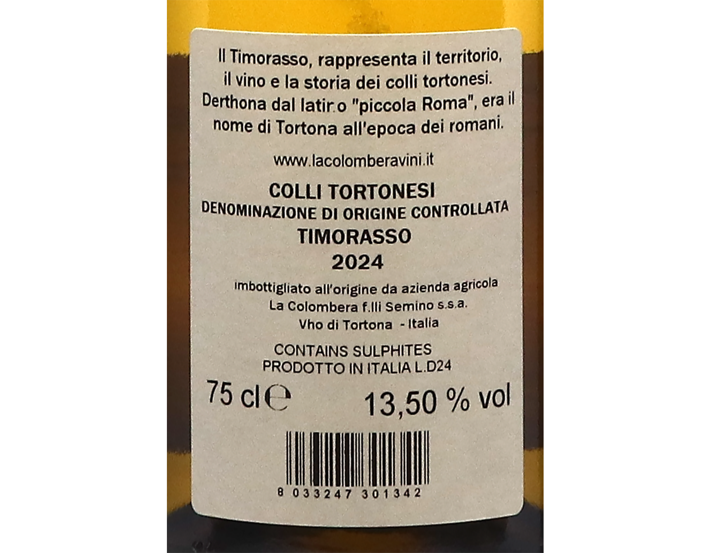 Timorasso Derthona, La Colombera 2024