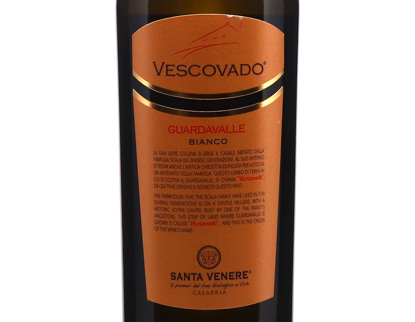 Vescovado Guardavalle Calabria Bianco Santa Venere 2025 ORGANIC