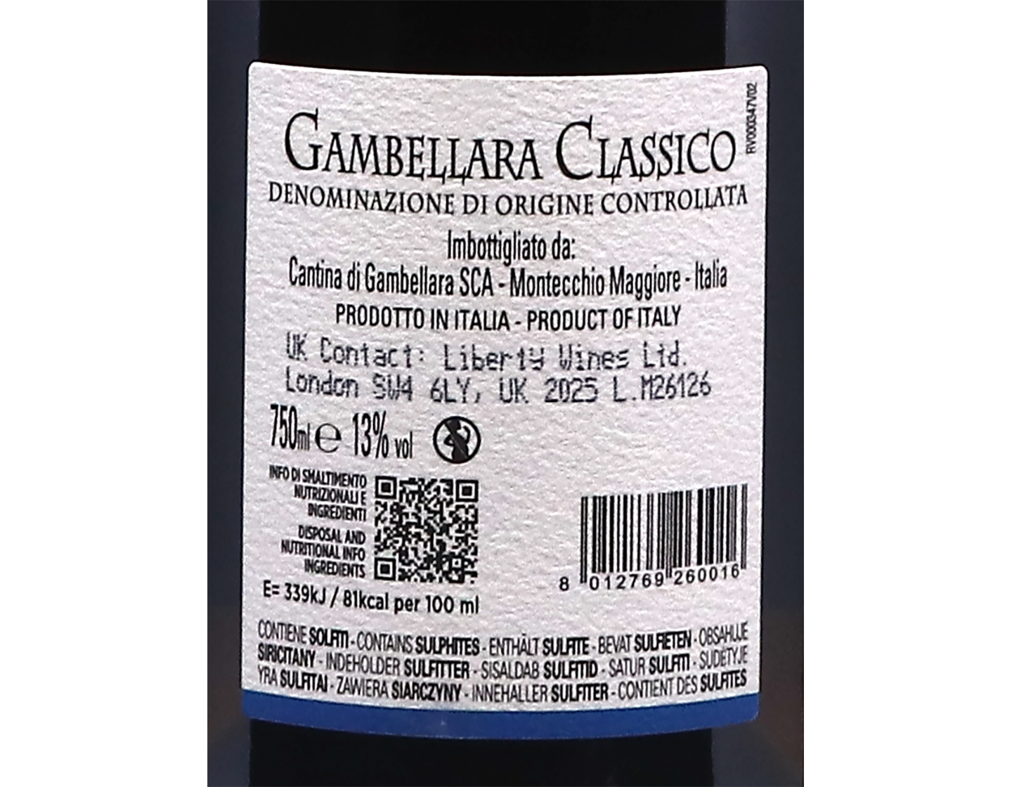 Gambellara Classico 2025