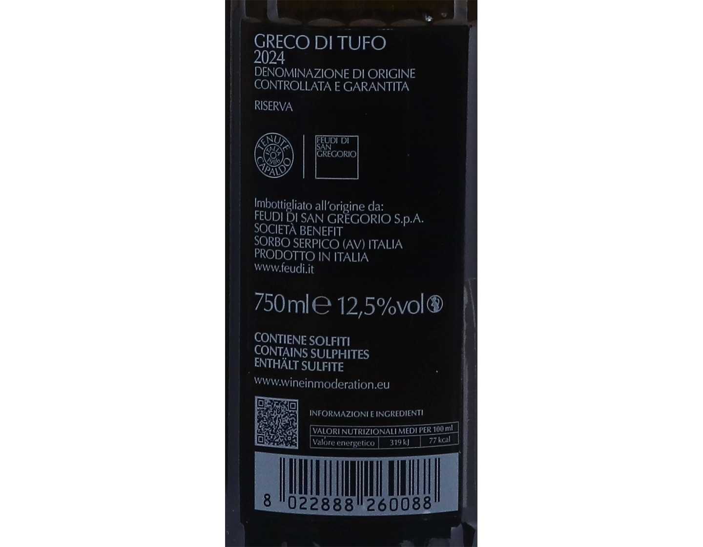 Greco di Tufo Cutizzi Fuedi di San Gregorio 2024