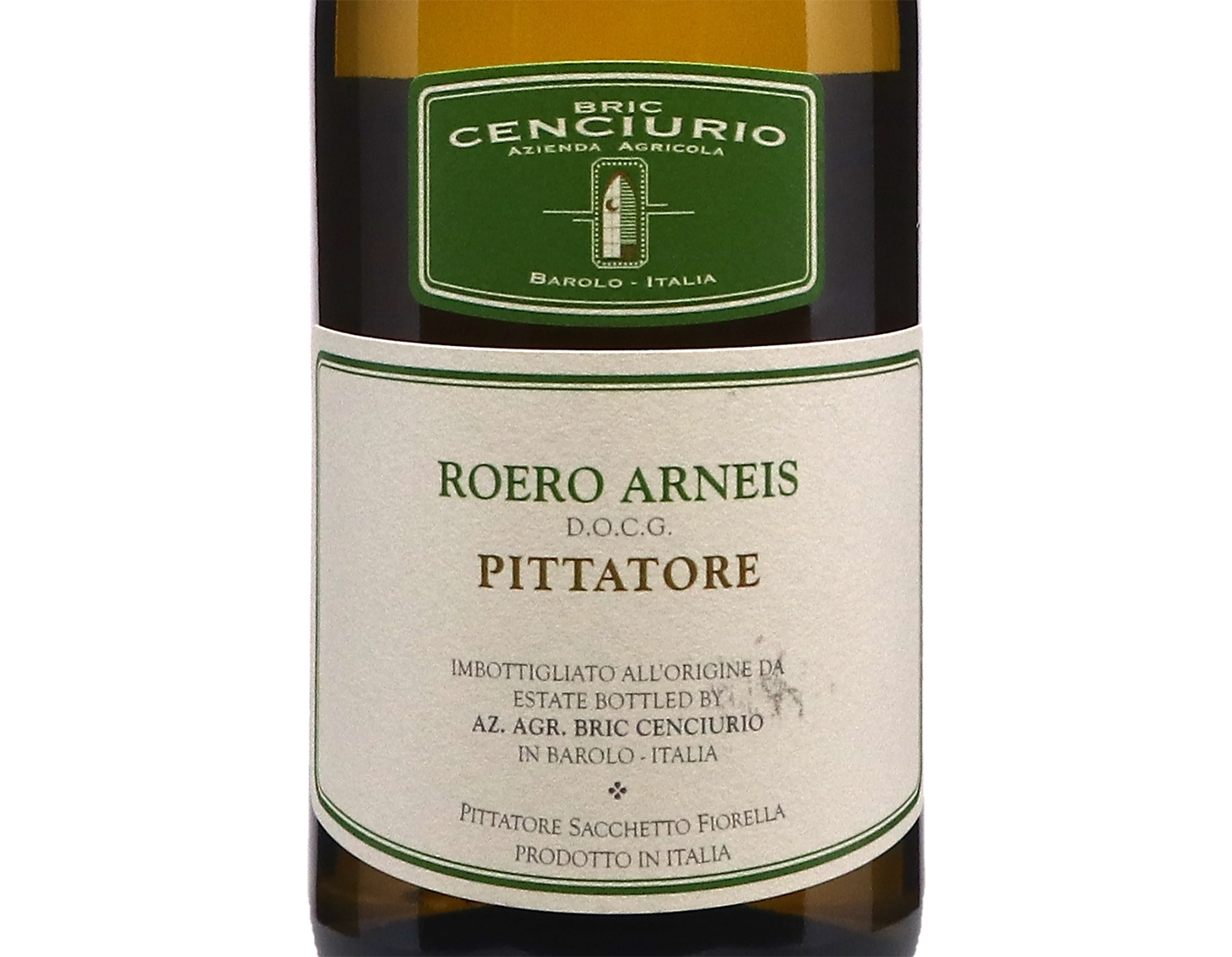 Roero Arneis Bric Ceniciurio Pittatore Sacchetto Fiorella 2025