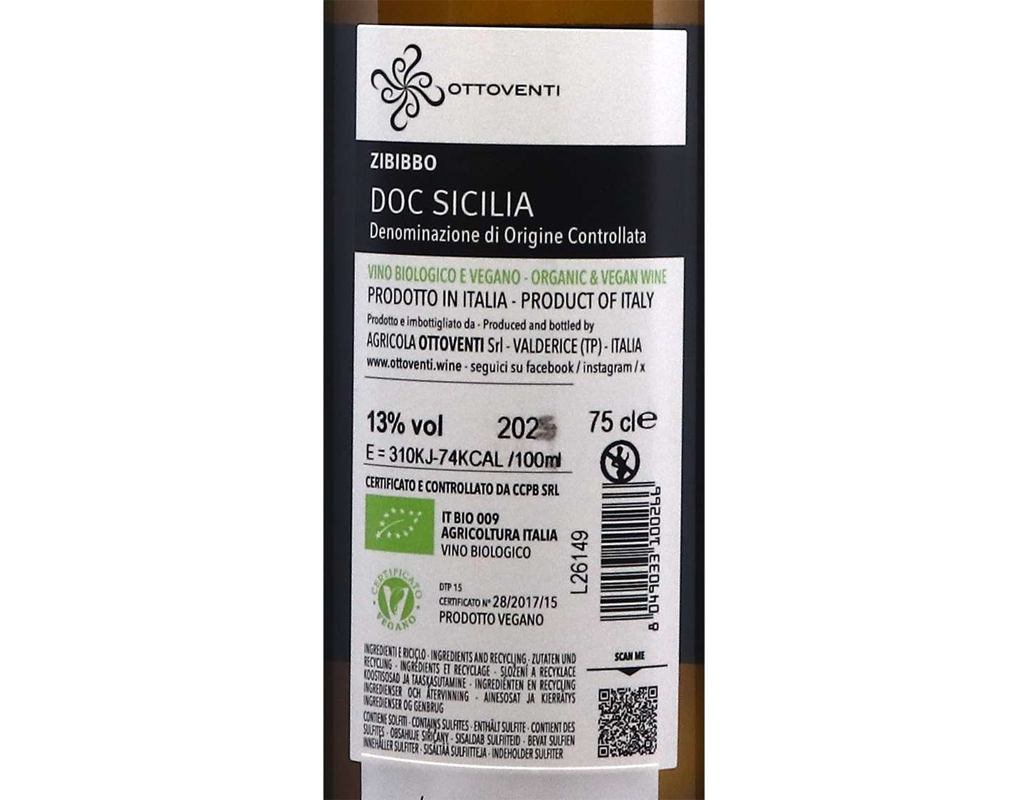 Zibibbo Sicilia, Ottoventi 2025