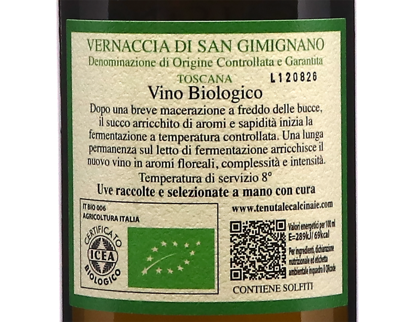 Vernaccia di San Gimignano Tenuta le Calcinaie Simone Santini 2025