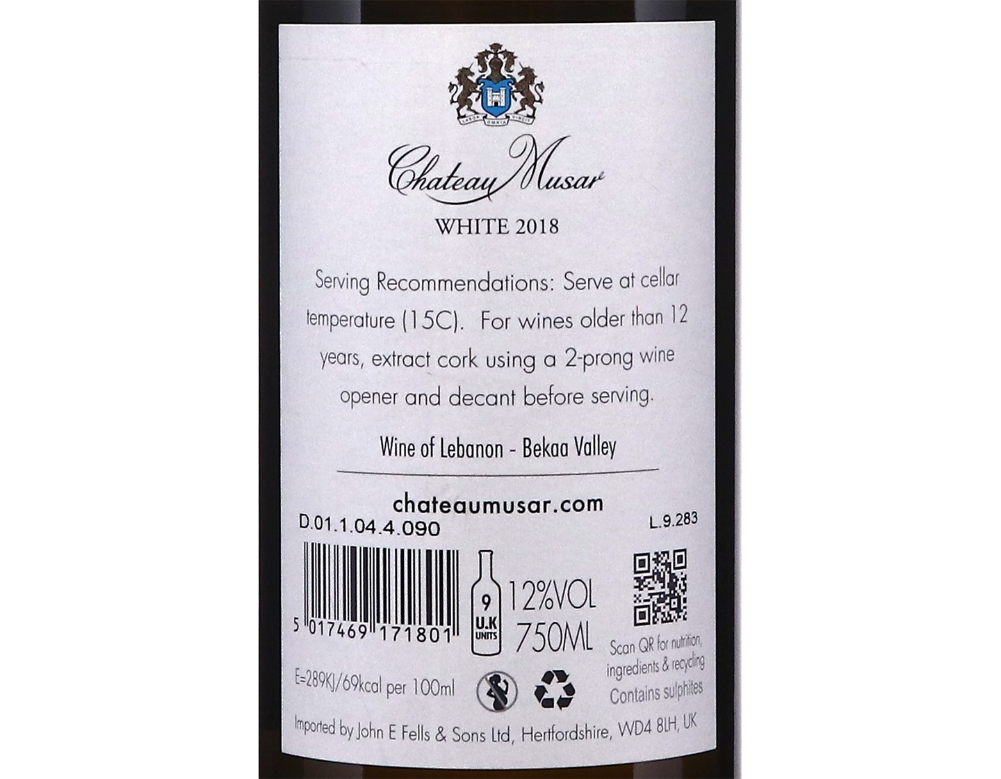 Chateau Musar White 2018