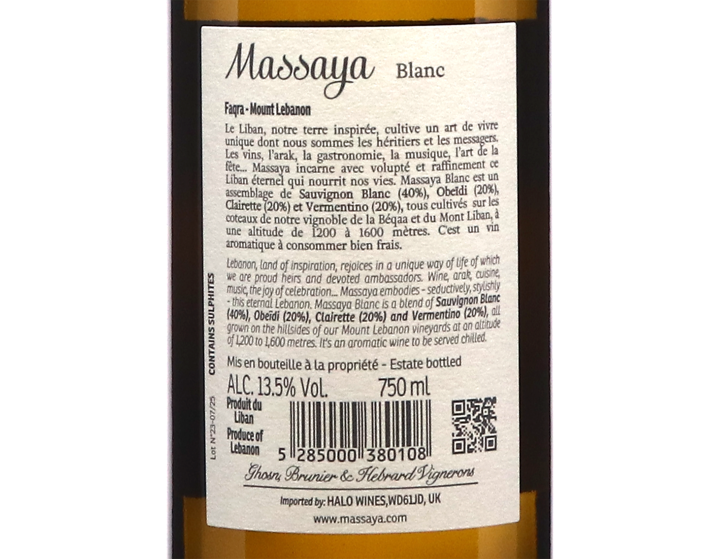Massaya White 2023
