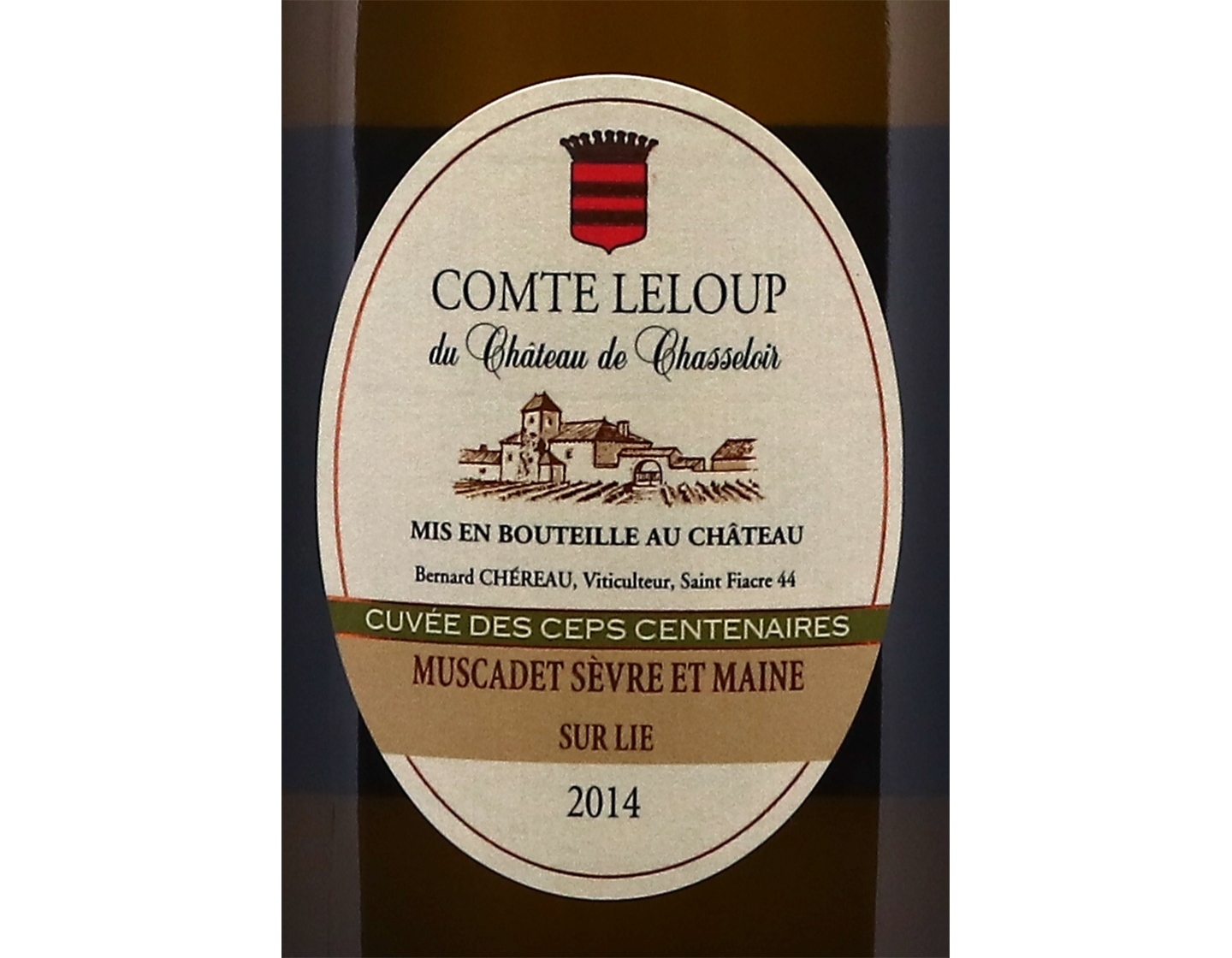 Magnum Muscadet Sevre et Maine sur Lie Comte Leloup Chateau de Chasseloir 2014