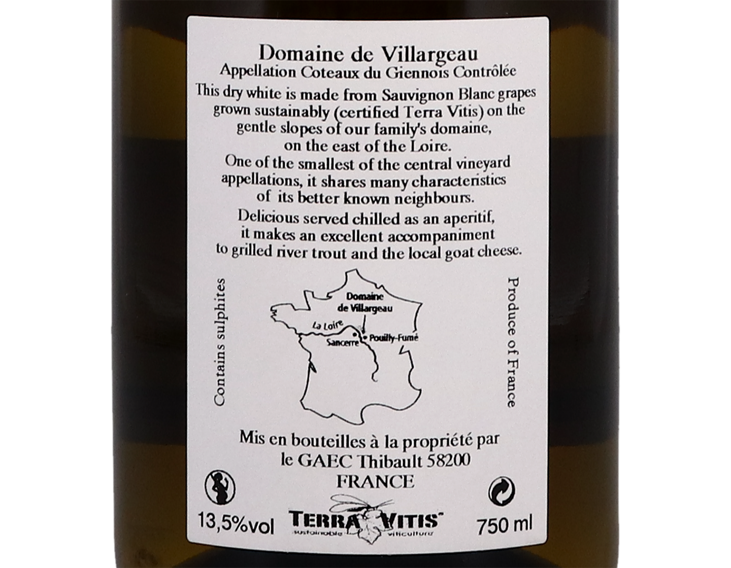 Coteaux du Giennois Blanc Domaine de Villargeau 2018
