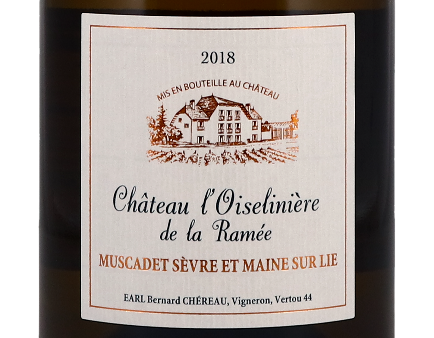 Muscadet Sèvre-et-Maine sur Lie, Château L'Oiselinière de la Ramée, Chéreau-Carré 2018