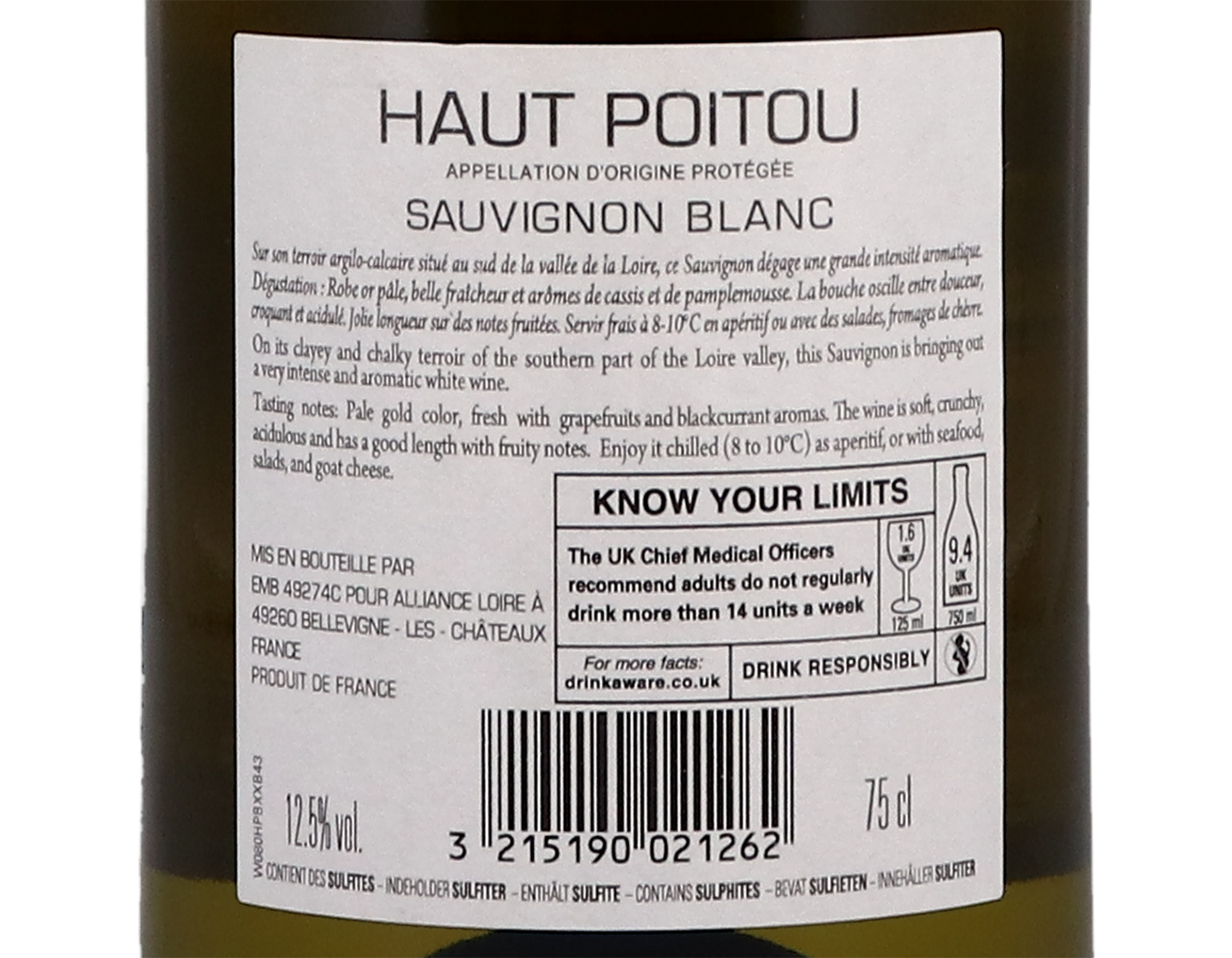 Haut Poitou Sauvignon Blanc 2019