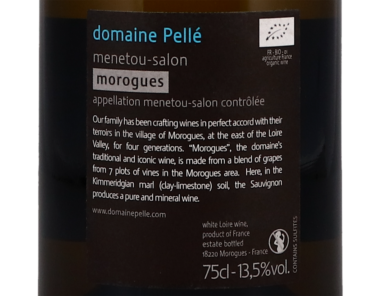 Menetou Salon Morogues ORGANIC Domaine Pelle 2020