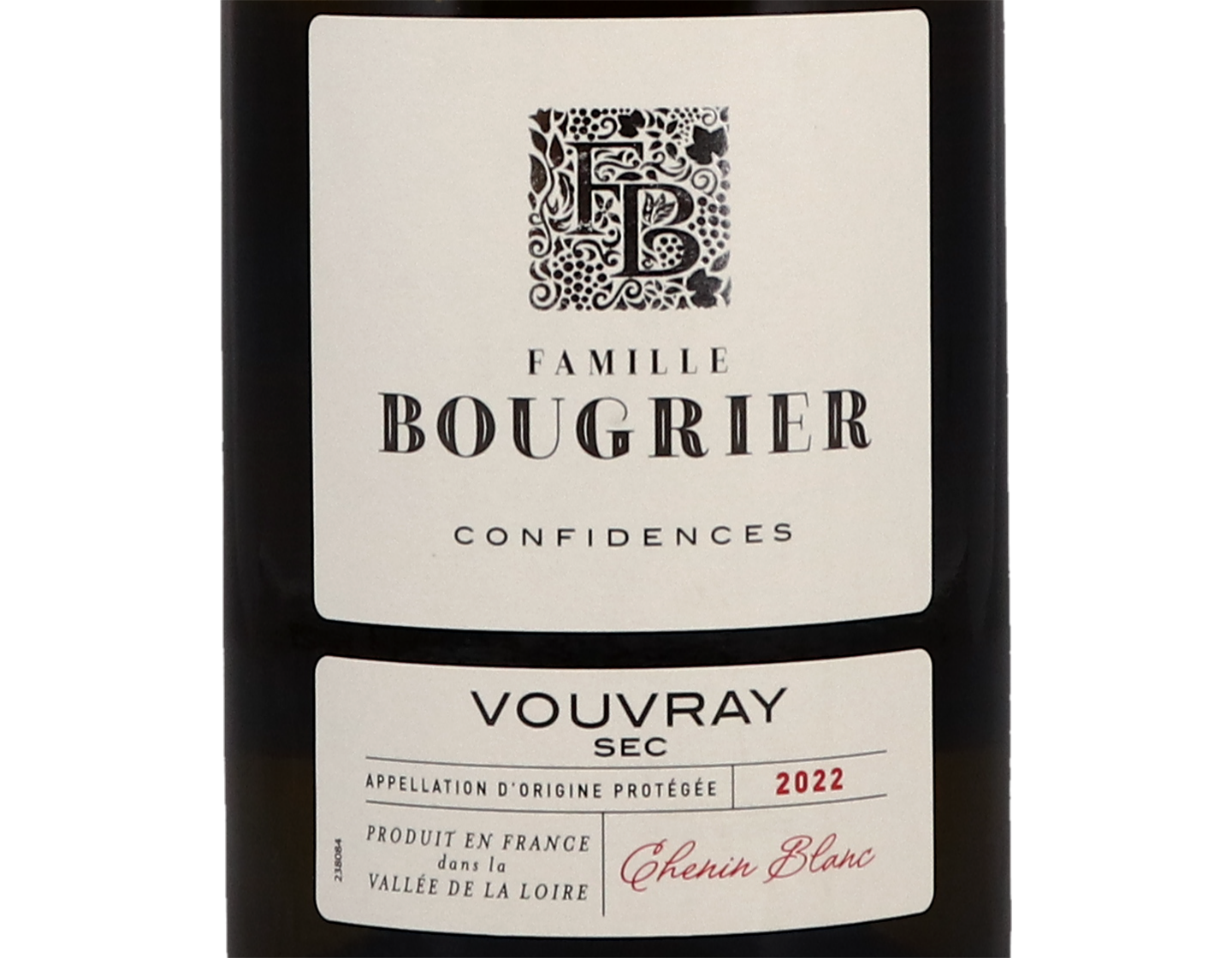 Vouvray Sec 'Confidences', Famille Bougrier 2022