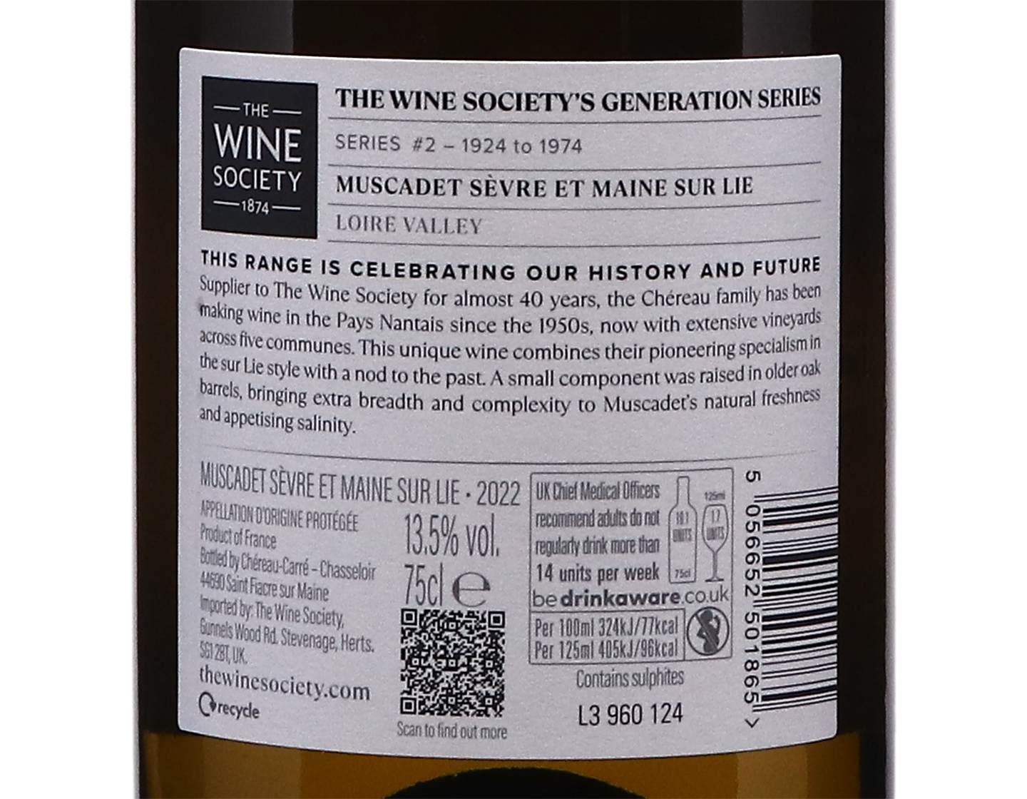The Societys 150th Anniversary Generation Series Muscadet 2022