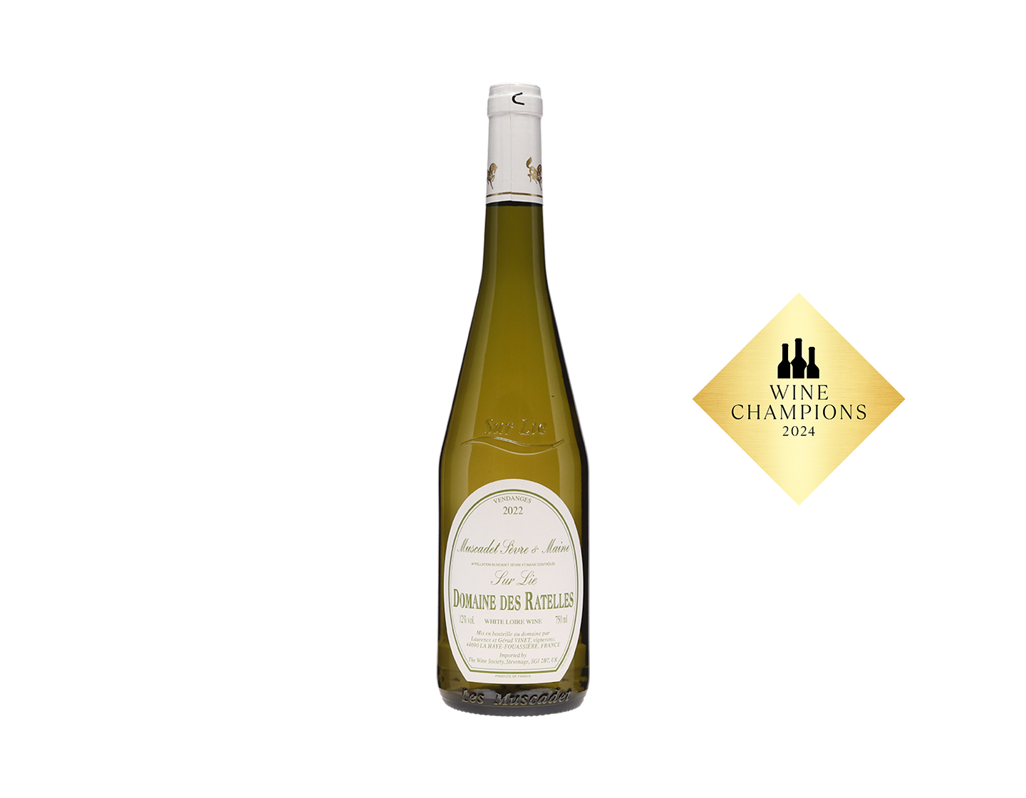 Muscadet Sèvre-et-Maine sur Lie, Domaine des Ratelles 2022