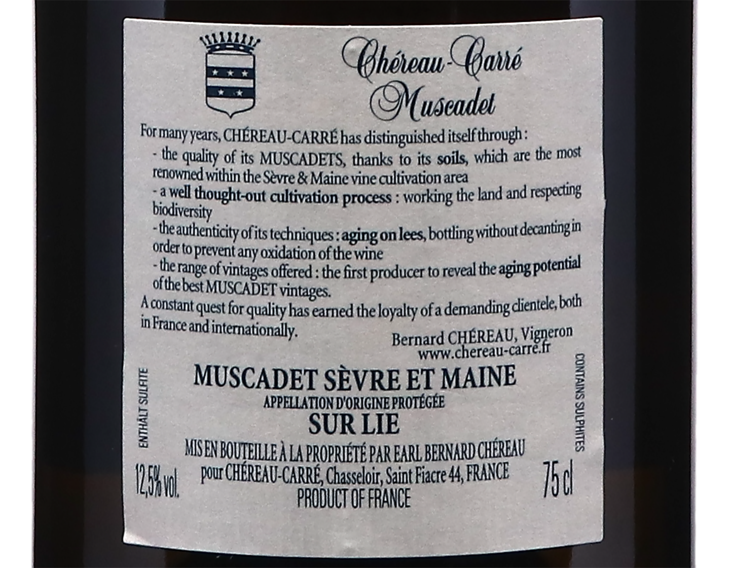 Muscadet Sevre et Maine Sur Lie Chateau Oiseliniere de la Ramee 2020