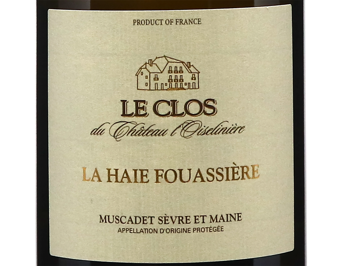 Muscadet Sevre et Maine La Haie Fouassiere Le Clos du Chateau L'Oiseliniere 2018