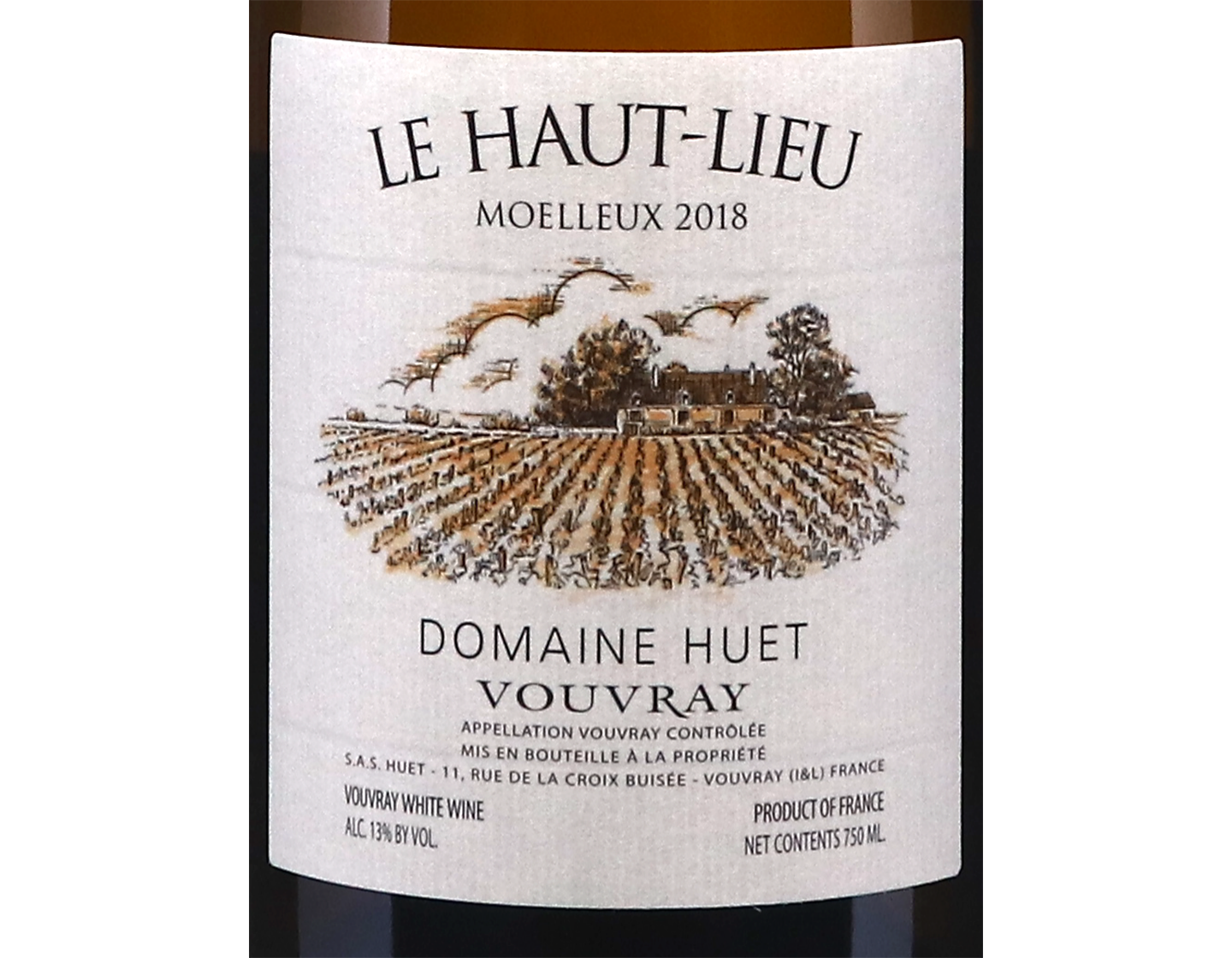Vouvray Moelleux Le Haut-Lieu, Domaine Huet 2018