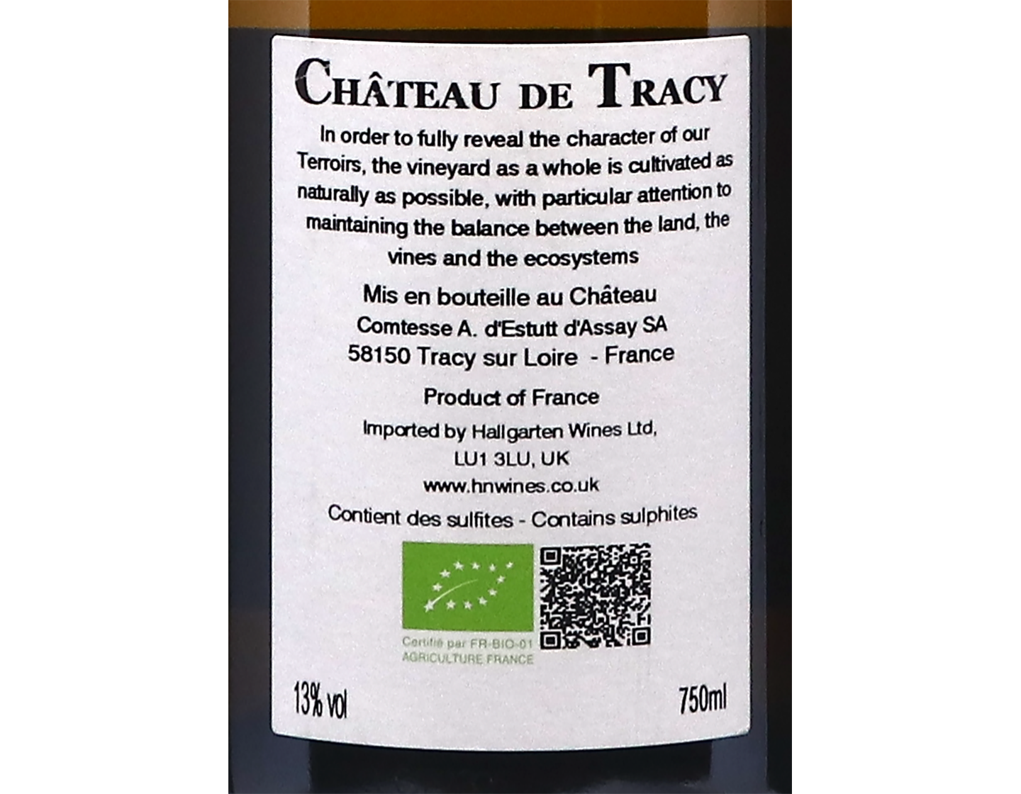 Pouilly Fume Chateau de Tracy 2023