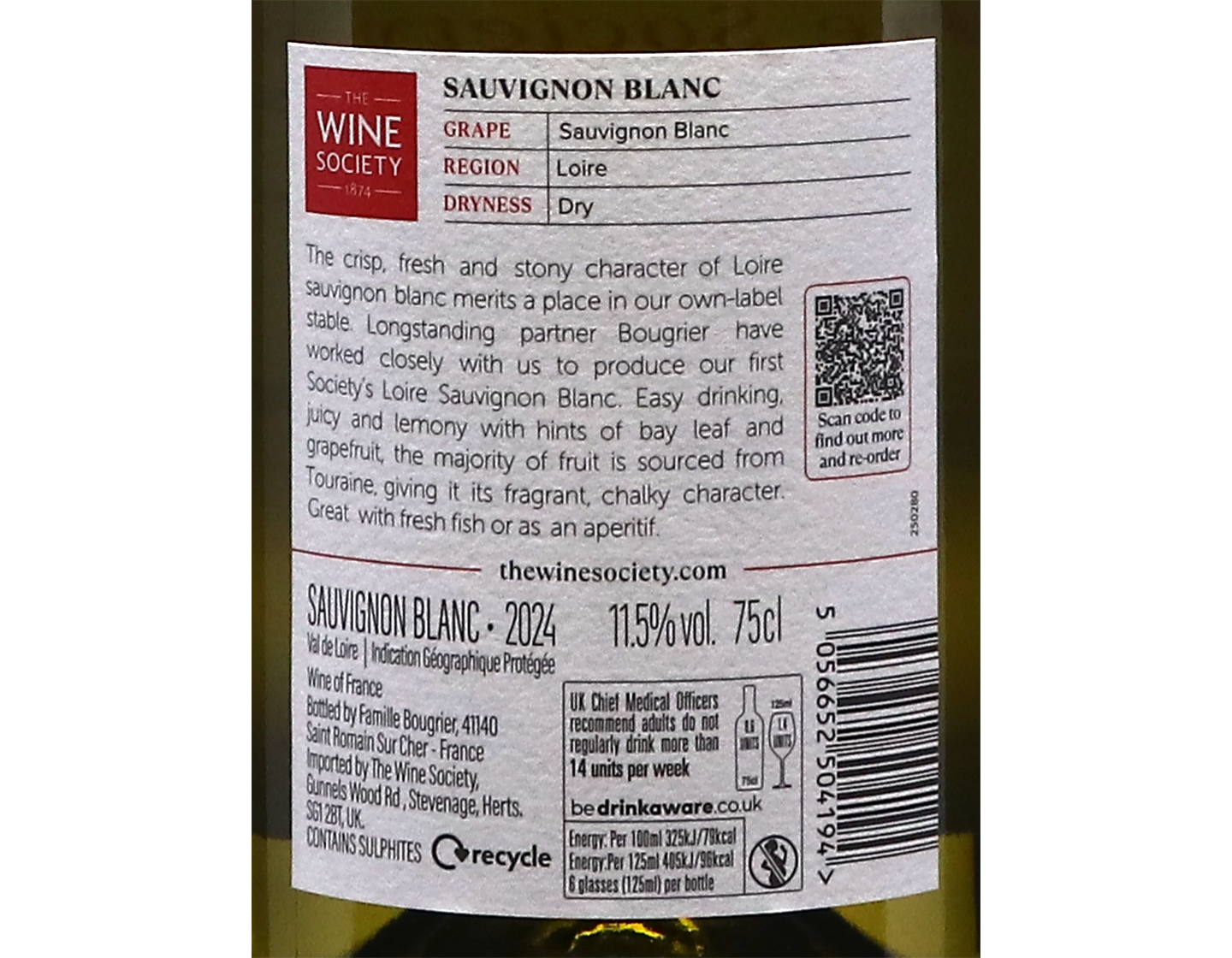 The Society's Loire Sauvignon Blanc 2024