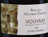 Vouvray Le Peu Morier Domaine Vincent Careme 2023 view 2
