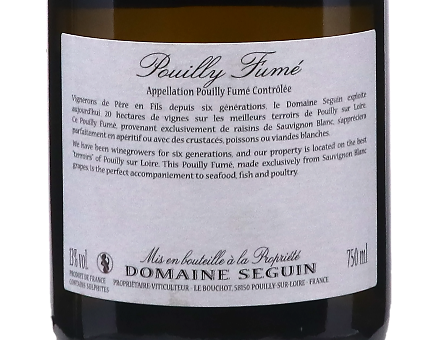 Pouilly-Fumé, Domaine Seguin 2024