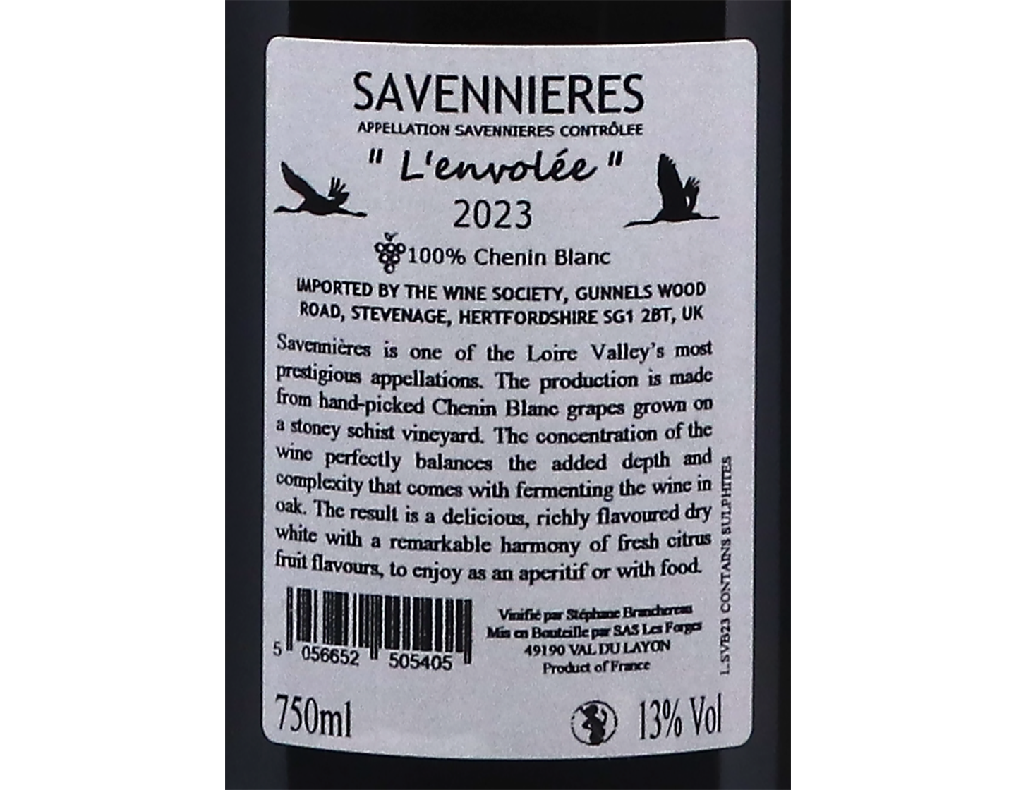 Savennières VB Domaine des Forges 2023