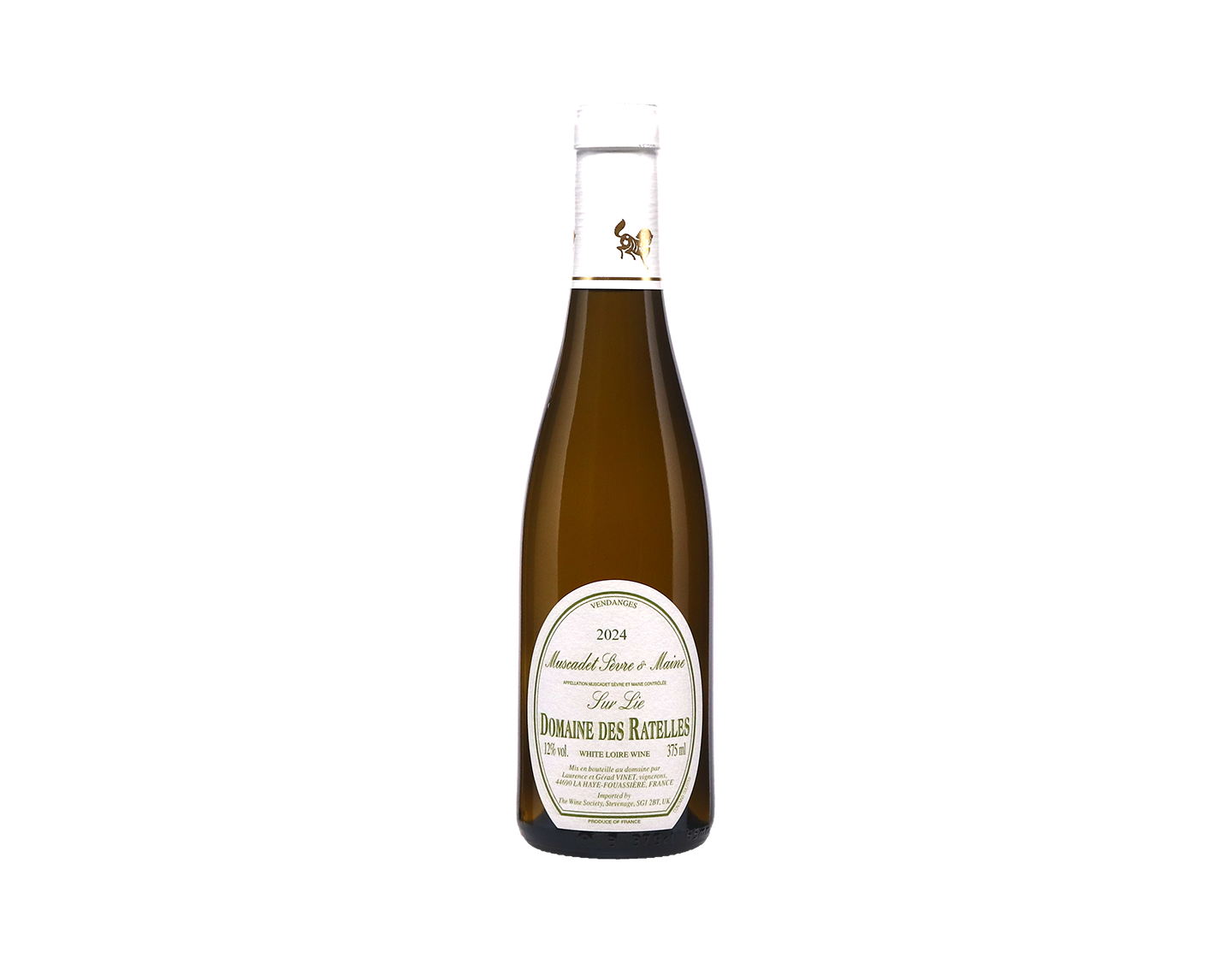 Half bottle of Muscadet Sèvre-et-Maine sur Lie, Domaine des Ratelles 2024