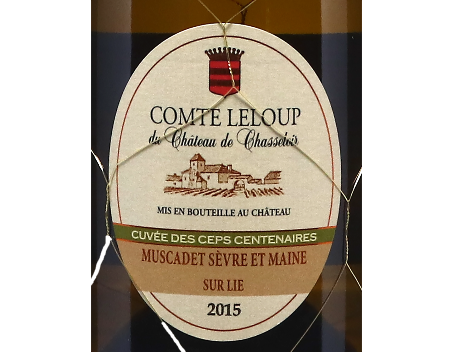 Muscadet Sevre et Maine sur Lie Comte Leloup Centenaires Ch de Chasseloir 2015