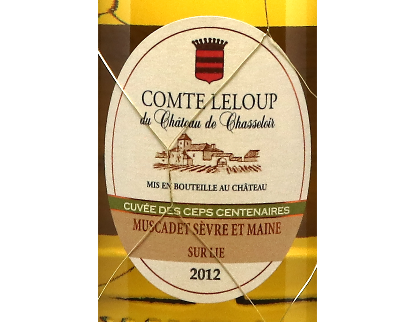 Muscadet Sevre et Maine sur Lie Comte Leloup Centenaires Ch de Chasseloir 2012