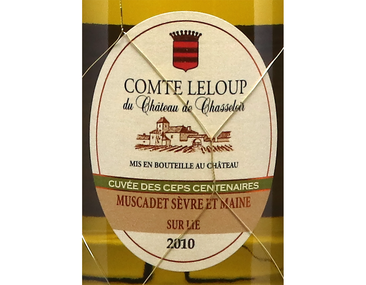 Muscadet Sevre et Maine sur Lie Comte Leloup Centenaires Ch de Chasseloir 2010