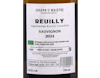 Reuilly Blanc Les Pierres Plates Domaine de Reuilly 2024 ORGANIC view 3