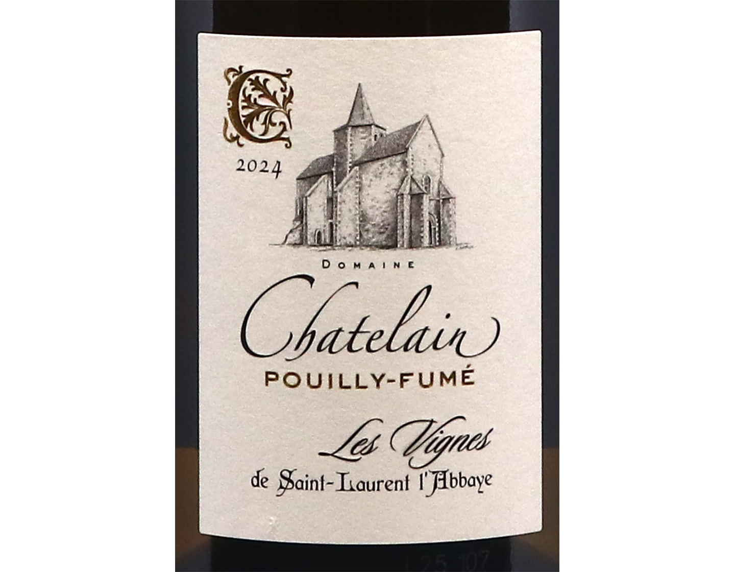 Pouilly Fume Les Vignes de Saint Laurent Abbaye Domaine Chatelain 2024