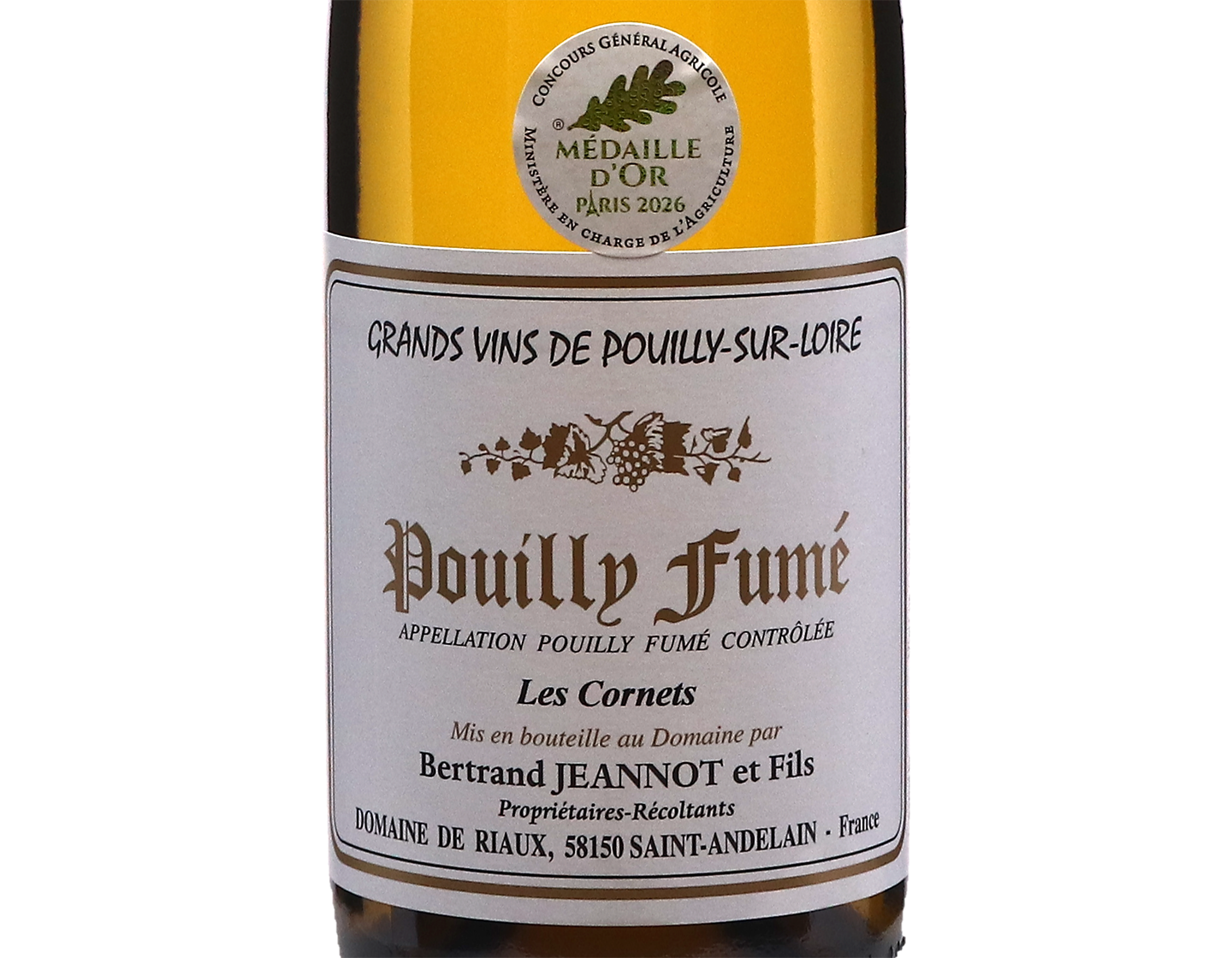 Pouilly Fumé 'Les Cornets', Domaine de Riaux 2024