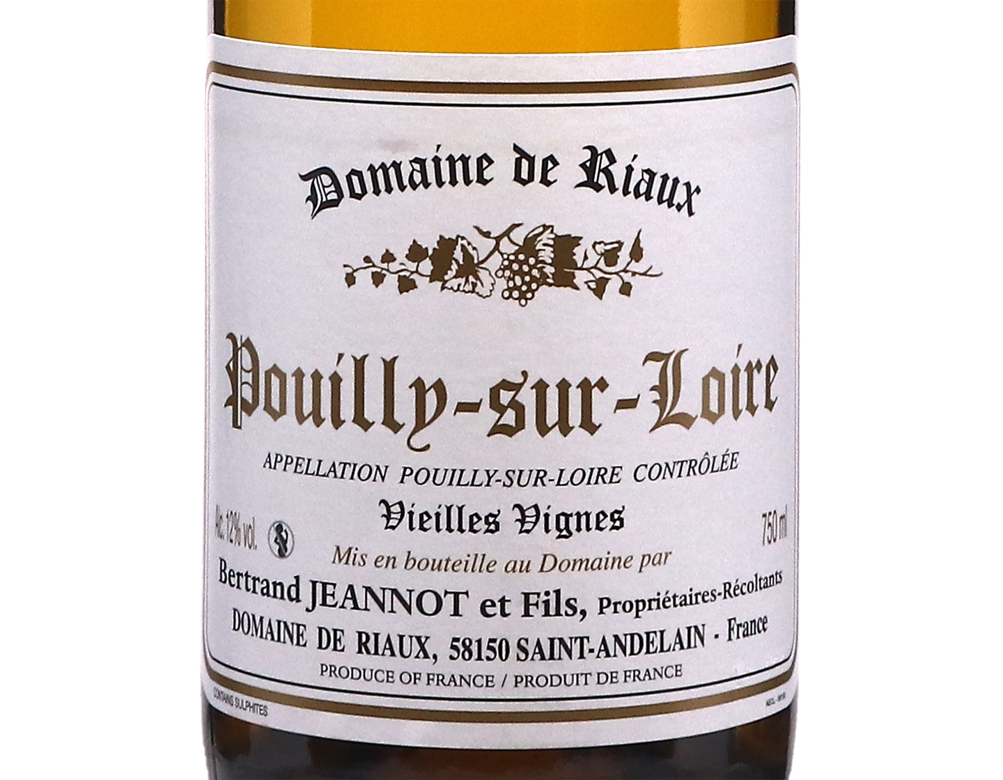 Pouilly sur Loire Vieilles Vignes Domaine de Riaux 2025