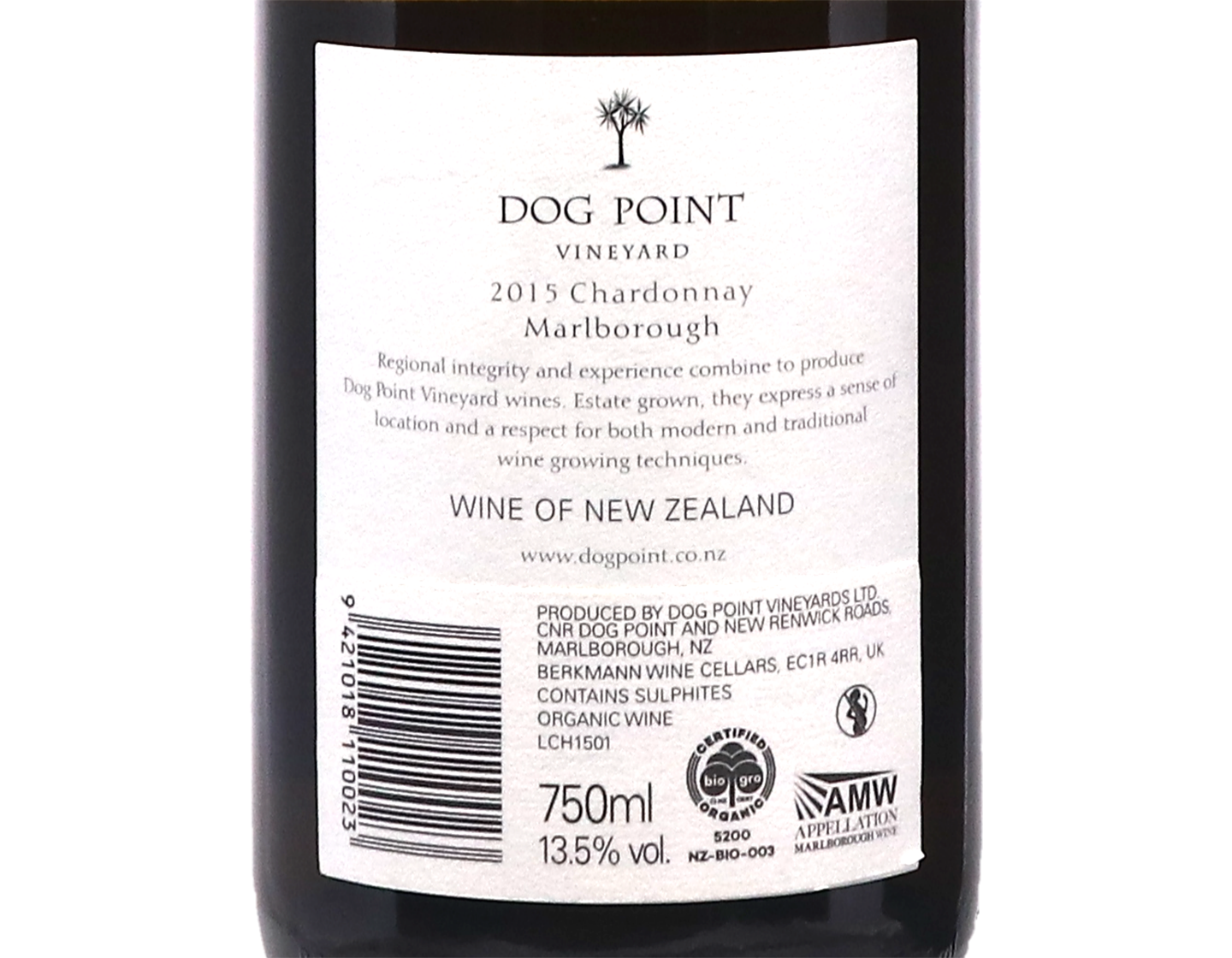 Dog Point Marlborough Chardonnay 2015