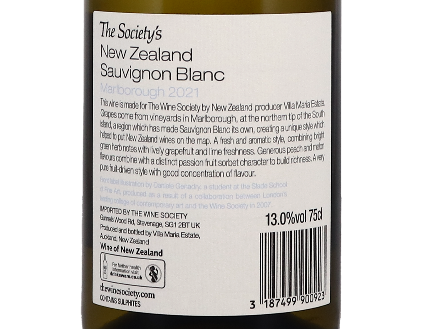 The Society's New Zealand Marlborough Sauvignon Blanc 2021