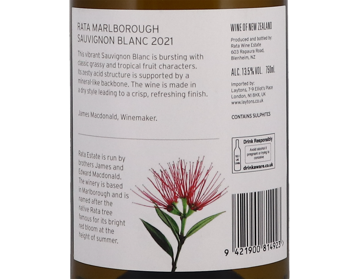 Rata Marlborough Sauvignon Blanc 2021
