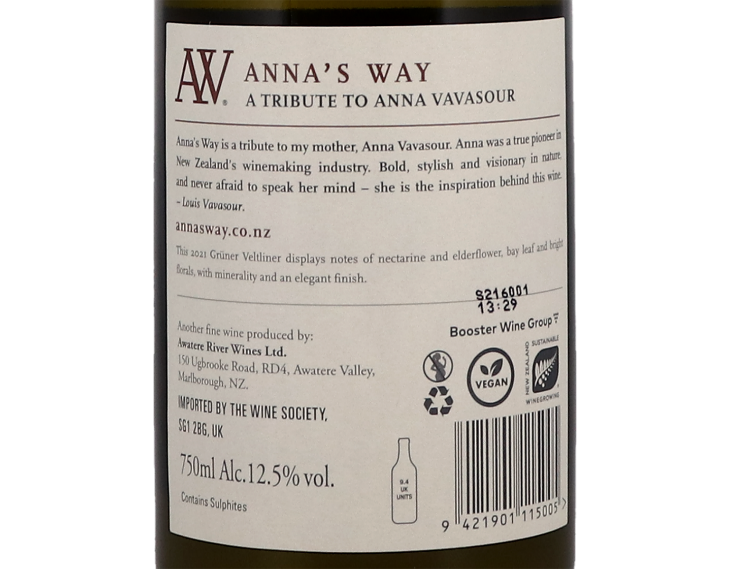 Anna's Way Nelson Gruner Veltliner 2021