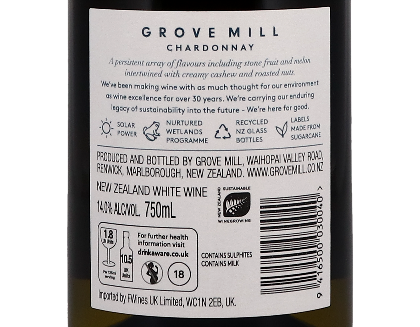 Grove Mill Marlborough Chardonnay 2020