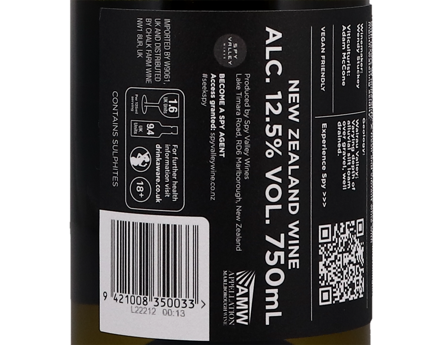 Spy Valley Marlborough Sauvignon Blanc 2022