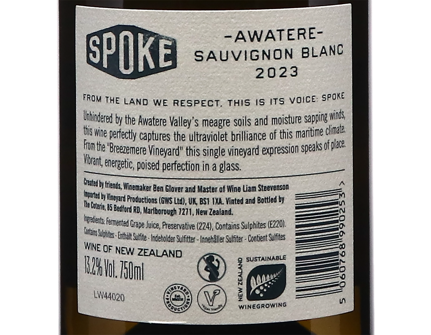 Spoke Awatere Marlborough Sauvignon Blanc 2023