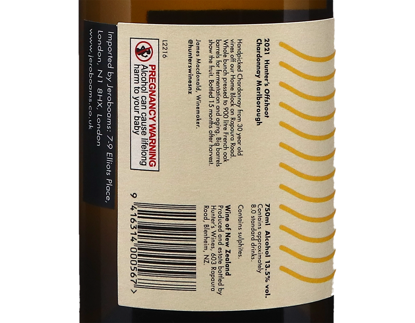 Hunters Offshoot Marlborough Chardonnay 2021