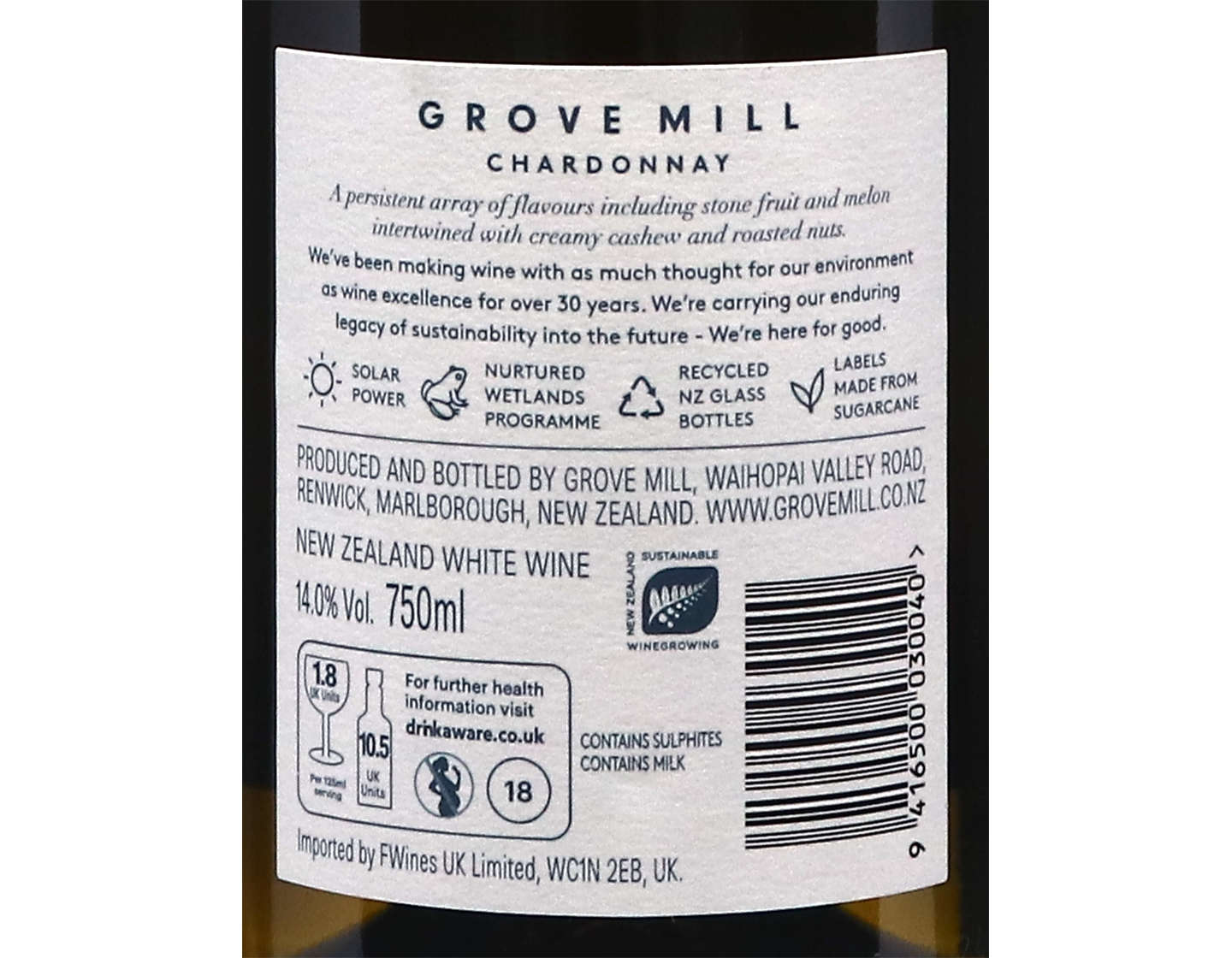 Grove Mill Marlborough Chardonnay