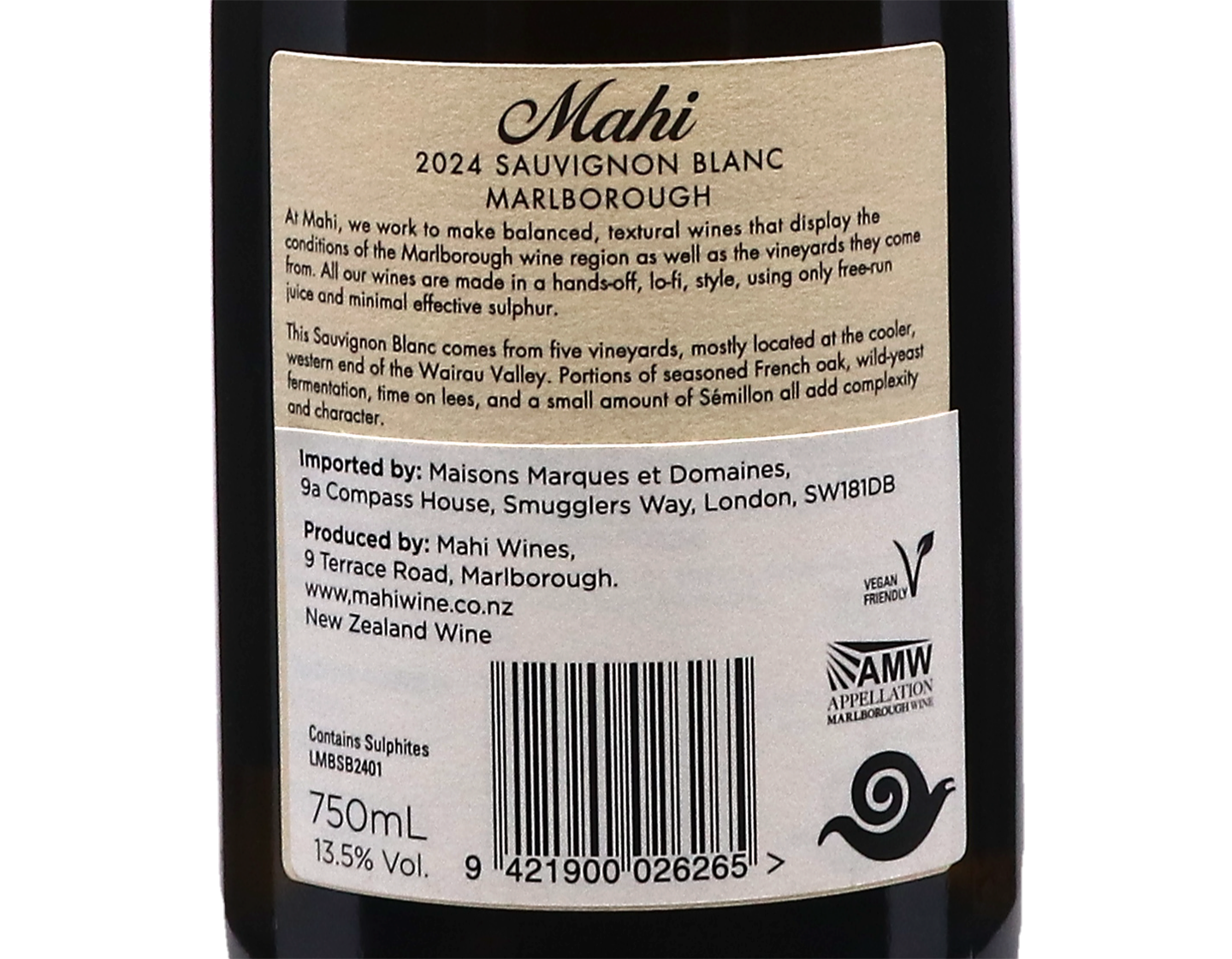 Mahi Marlborough Sauvignon Blanc 2024