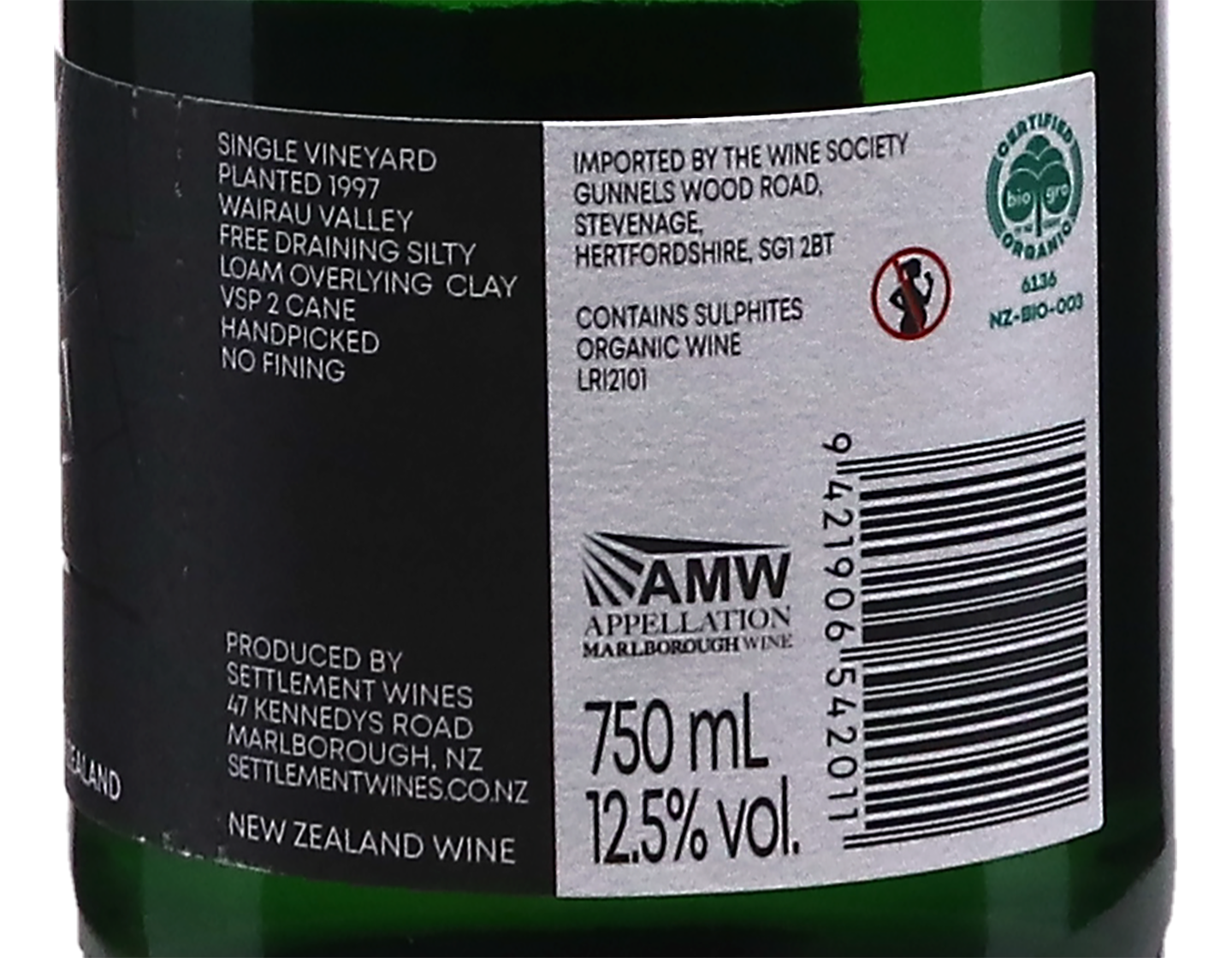 Settlement Ashmore Single Vineyard Marlborough Riesling 2021