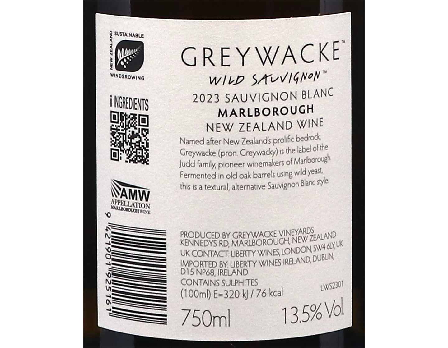 Greywacke Wild Marlborough Sauvignon Blanc 2023