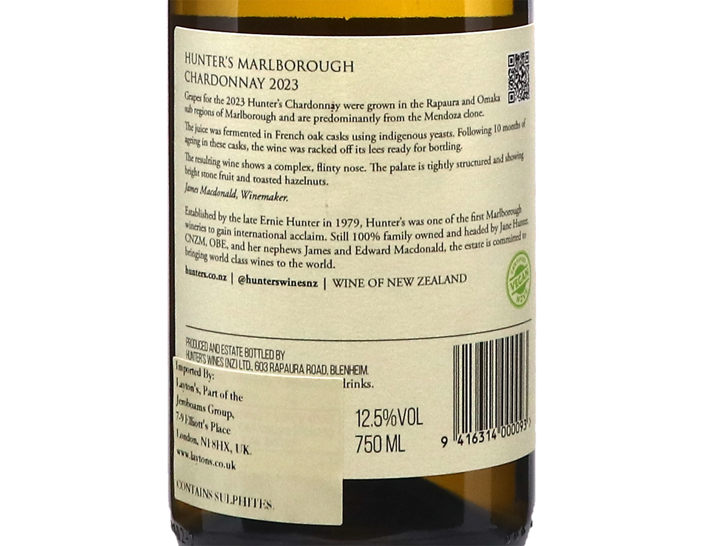 Hunter's Estate Marlborough Chardonnay 2023